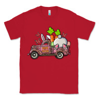 Red happy easter pink truck with bunny Classic Tee - RanaPortraitStore