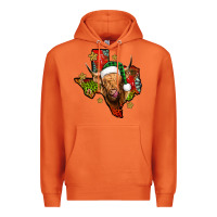 Carrot christmas texas highland cow Premium Hoodie - Jasminsmagicworld