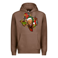 Chestnut christmas texas highland cow Premium Hoodie - Jasminsmagicworld