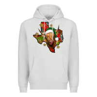 Dove Grey christmas texas highland cow Premium Hoodie - Jasminsmagicworld