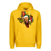 Lemon christmas texas highland cow Premium Hoodie - Jasminsmagicworld