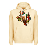 Pina Colada christmas texas highland cow Premium Hoodie - Jasminsmagicworld