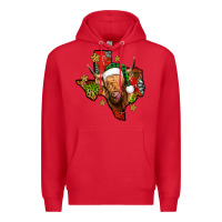 Red christmas texas highland cow Premium Hoodie - Jasminsmagicworld