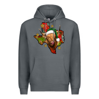 Rock christmas texas highland cow Premium Hoodie - Jasminsmagicworld