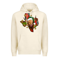Tofu christmas texas highland cow Premium Hoodie - Jasminsmagicworld