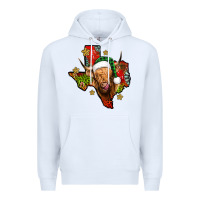 White christmas texas highland cow Premium Hoodie - Jasminsmagicworld