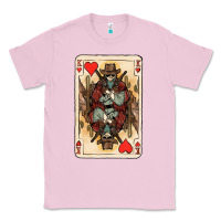 Bubblegum Pink King Of Hearts Cowboy Classic Tee - HowdyJamesFarm