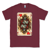 Burgundy King Of Hearts Cowboy Classic Tee - HowdyJamesFarm