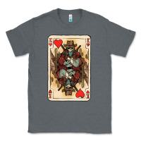 Charcoal Heather King Of Hearts Cowboy Classic Tee - HowdyJamesFarm