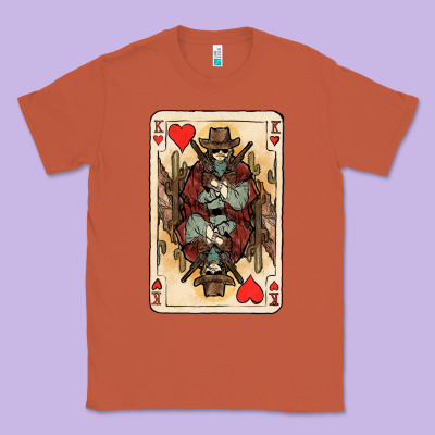 King Of Hearts Cowboy Classic Tee Designed By Howdyjamesfarm