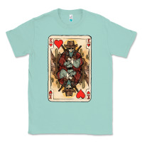 Seafoam King Of Hearts Cowboy Classic Tee - HowdyJamesFarm