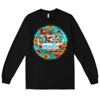 Black teacher mode earrings Long Sleeve Tee - BundleAndBundleShop