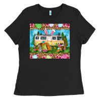 Black Easter Day camping Ladies Tee - OliviaCreatesArt