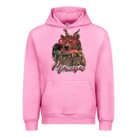 Fuchsia Pink Mother's Day Glasses Leopard Bandana Mama Bear Hunting Fish Urban Hoodie - RanaPortraitStore