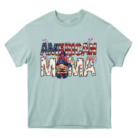 Arona American mama with gnome Mother's Day Heavy Core Tee - HowdyJamesFarm