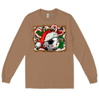 Toasted Coconut Soccer Ball Christmas With Hat And Candy Cane Long Sleeve Tee - FaDigitalArtStudio