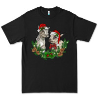 Black christmas baby goats Premium Tee - RanaPortraitStore