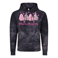 Cloud Black Merry Christmas Trees Vintage Hoodie - FaDigitalArtStudio