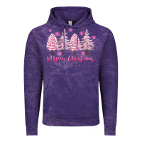 Cloud Purple Merry Christmas Trees Vintage Hoodie - FaDigitalArtStudio