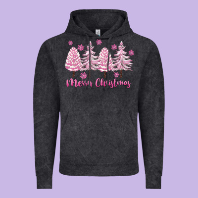 Merry Christmas Trees Vintage Hoodie Designed By Fadigitalartstudio
