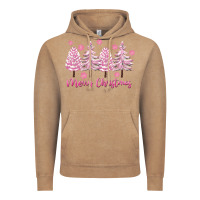 Vintage Coffee Merry Christmas Trees Vintage Hoodie - FaDigitalArtStudio