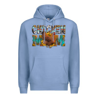 Colony Blue chicken mom Premium Hoodie - LillyAllenDesigns