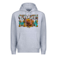 Heather Grey chicken mom Premium Hoodie - LillyAllenDesigns