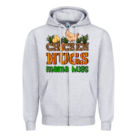 Heather Grey chicken nugs mama hugs Zipper Hoodie - AdoDesignShop
