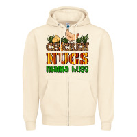 Sandshell chicken nugs mama hugs Zipper Hoodie - AdoDesignShop