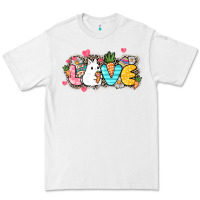 White Love Easter Day Premium Tee - HowdyJamesFarm