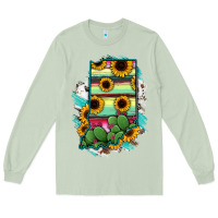 Matcha Indiana Map Sunflower Cactus Serape Long Sleeve Tee - RanaPortraitStore