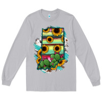 Moon Dust Indiana Map Sunflower Cactus Serape Long Sleeve Tee - RanaPortraitStore