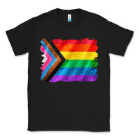 Black Pride flag background Classic Tee - CowGirlArtShop