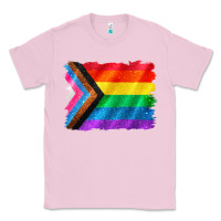 Bubblegum Pink Pride flag background Classic Tee - CowGirlArtShop