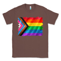 Chestnut Pride flag background Classic Tee - CowGirlArtShop