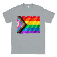Pride Flag Background Classic Tee | Teevron