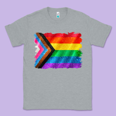 Pride Flag Background Classic Tee Designed By Cowgirlartshop
