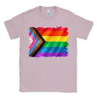 Lilac Pride flag background Classic Tee - CowGirlArtShop
