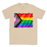 Mushroom Pride flag background Classic Tee - CowGirlArtShop