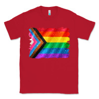 Red Pride flag background Classic Tee - CowGirlArtShop