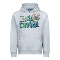 Heather Grey My First Easter Bunny Boy Urban Hoodie - RanaPortraitStore