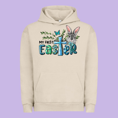 My First Easter Bunny Boy Urban Hoodie Designed By Ranaportraitstore