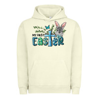 Pigment Pistachio My First Easter Bunny Boy Urban Hoodie - RanaPortraitStore