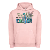 Pigment Salmon My First Easter Bunny Boy Urban Hoodie - RanaPortraitStore