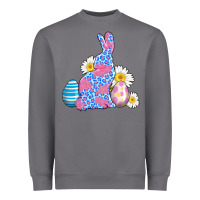 Storm easter bunny wıth easter eggs Heavyweight Sweatshirt - AdoDesignShop