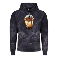 Cloud Black Bobba cup Vintage Hoodie - FaDigitalArtStudio