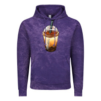 Cloud Purple Bobba cup Vintage Hoodie - FaDigitalArtStudio