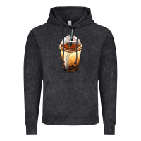 Vintage Black Bobba cup Vintage Hoodie - FaDigitalArtStudio