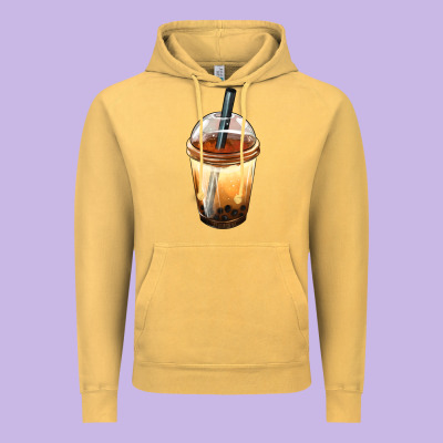 Bobba Cup Vintage Hoodie Designed By Fadigitalartstudio