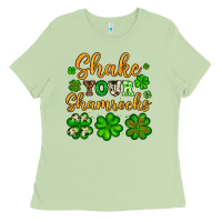 Matcha St. Patrick's Shake your shamrocks Ladies Tee - OliviaCreatesArt